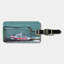 U.S. Coast Guard Ship in een fles.