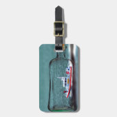 U.S. Coast Guard Ship in een fles. Bagagelabel (Voorkant verticaal)