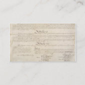 U.S. Constitution_Pg1 en 4 Visitekaartje (Achterkant)