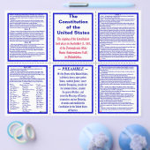 U.S. Constitutionele Pocket Pamphlet / Bladwijzer Flyer (Enkel)