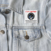 U.S. Cyber Command: Het is een Cookbook! Vierkante Button 5,1 Cm (In situ)