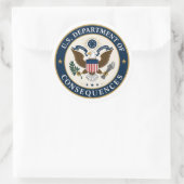 U.S.D.O.C. Raamstickers Ronde Sticker (Tas)