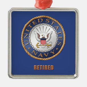 U.S. De marine trok Ceramisch Ornament terug