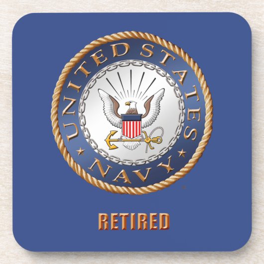 U.S. De marine trok Hard plastic onderzetter terug (Voorkant)