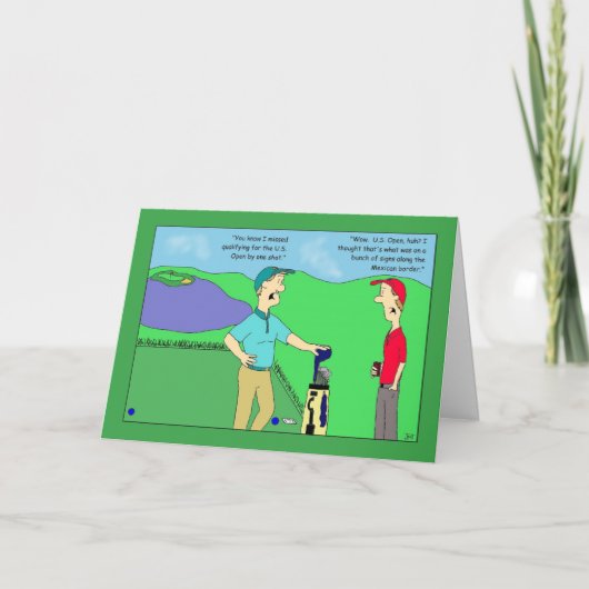 U.S. De open Kaart van de Verjaardag van het Golf (Voorkant)