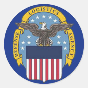 U.S. Defence Logistics Agency Ronde Sticker
