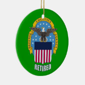 U.S. Defense Logistics Agency in ruste Keramisch Ornament (Rechts)