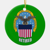 U.S. Defense Logistics Agency in ruste Keramisch Ornament (Voorkant)