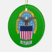U.S. Defense Logistics Agency in ruste Keramisch Ornament (Links)