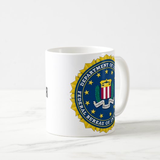U.S. DEPARTMENT OF JUSTICE - FBI KOFFIEMOK (Voorkant rechts)