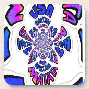 U.S. Een prachtig design van verbluffende tekstcit Bier Onderzetter