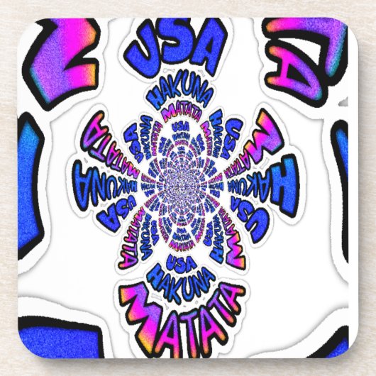 U.S. Een prachtig design van verbluffende tekstcit Bier Onderzetter (Voorkant)