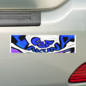 U.S. Een prachtig design van verbluffende tekstcit Bumpersticker (Op auto)