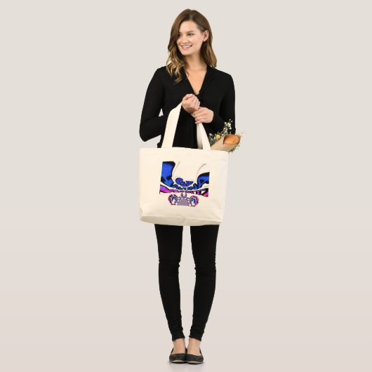 U.S. Een prachtig design van verbluffende tekstcit Grote Tote Bag (Voorkant (model))