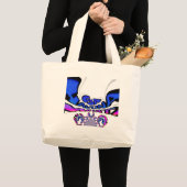 U.S. Een prachtig design van verbluffende tekstcit Grote Tote Bag (Voorkant (product))