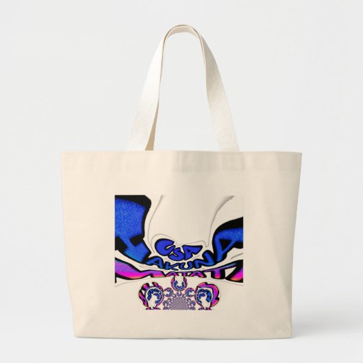 U.S. Een prachtig design van verbluffende tekstcit Grote Tote Bag (Voorkant)