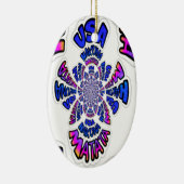 U.S. Een prachtig design van verbluffende tekstcit Keramisch Ornament (Rechts)