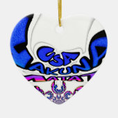 U.S. Een prachtig design van verbluffende tekstcit Keramisch Ornament (Voorkant)