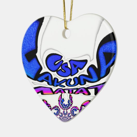 U.S. Een prachtig design van verbluffende tekstcit Keramisch Ornament (Links)