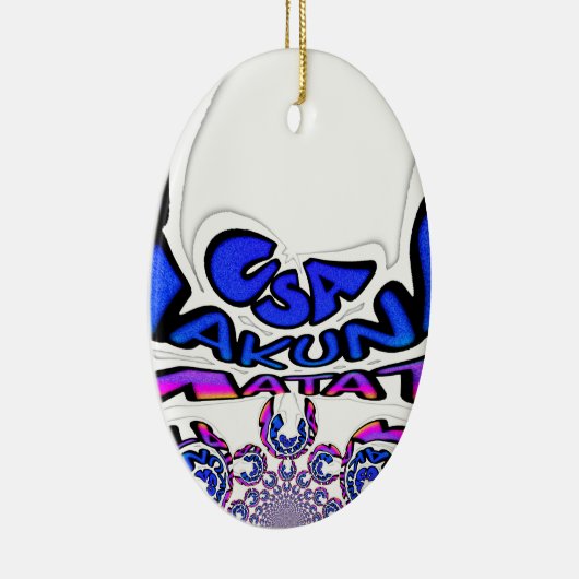 U.S. Een prachtig design van verbluffende tekstcit Keramisch Ornament (Rechts)