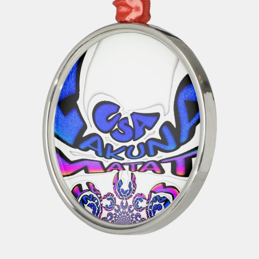 U.S. Een prachtig design van verbluffende tekstcit Metalen Ornament (Links)