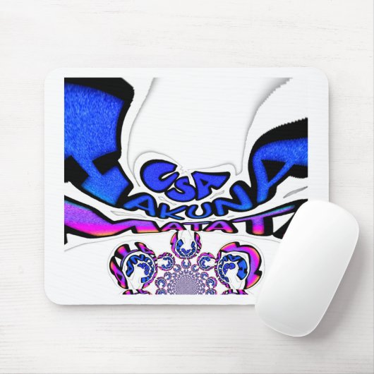 U.S. Een prachtig design van verbluffende tekstcit Muismat (Met muis)