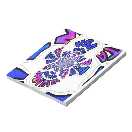 U.S. Een prachtig design van verbluffende tekstcit Notitieblok (Linkerzijde)