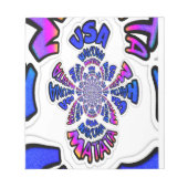 U.S. Een prachtig design van verbluffende tekstcit Notitieblok (Voorkant)