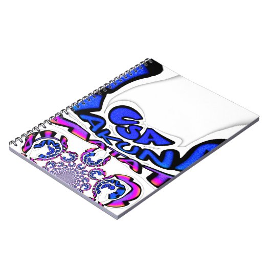 U.S. Een prachtig design van verbluffende tekstcit Notitieboek (Linkerzijde)