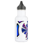 U.S. Een prachtig design van verbluffende tekstcit Waterfles (Links)