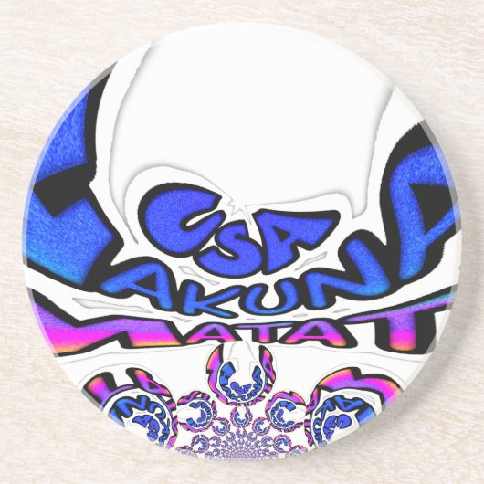 U.S. Een prachtig design van verbluffende tekstcit Zandsteen Onderzetter (Voorkant)