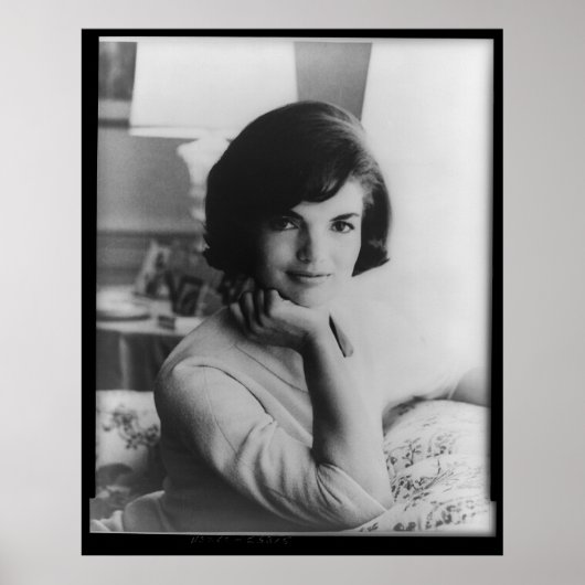 U.S. First Lady Jacqueline Kennedy Portrait Poster (Voorkant)