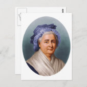 U.S. First Lady Martha Dandridge Custis Washington Briefkaart (Voorkant / Achterkant)