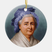 U.S. First Lady Martha Dandridge Custis Washington Keramisch Ornament (Voorkant)