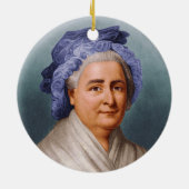 U.S. First Lady Martha Dandridge Custis Washington Keramisch Ornament (Achterkant)