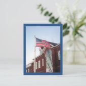 U.S. Flag Enfield Spaarbank Connecticut Briefkaart (Staand voorkant)
