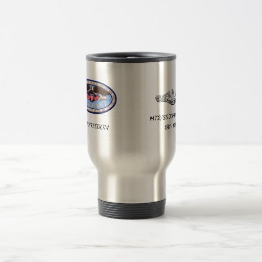 U.S. GRANT CUSTOM TRAVEL CUP (Roestvrij staal) Reisbeker (Center)