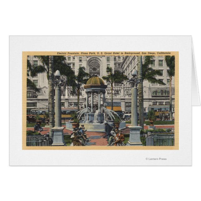 U.S. Grant Hotel, Plaza Park, Fountain Uitzicht (Voorkant Horizontaal)