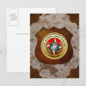 U.S. Het Bevel van de Krachten van de marine ([3D] Briefkaart (Voorkant / Achterkant)