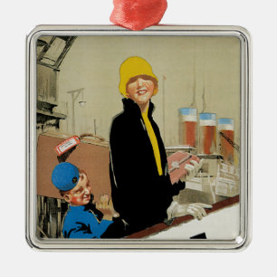 U.S.L. ~ Comfort, met dank, veiligheid, snelheid Metalen Ornament