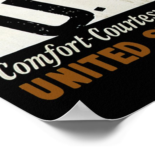 U.S.L. ~ Comfort, met dank, veiligheid, snelheid Poster (Hoek)