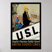 U.S.L. ~ Comfort, met dank, veiligheid, snelheid Poster (Voorkant)