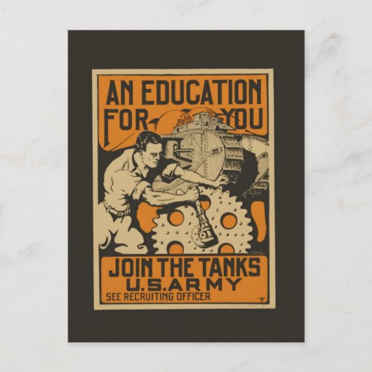 U.S. Leger die Briefkaart aanwerven (Voorkant)