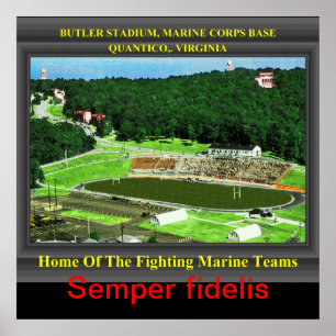U.S.M.C.BUTLER STADIUM QUANTICO, VA POSTER