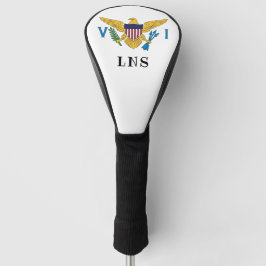 U.S. Maagdeneilanden Vlag, Uw Initialen Golfheadcover