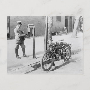 U.S. Mailman & Motorcycle Briefkaart