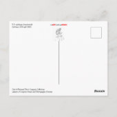 U.S. Mailman & Motorcycle Briefkaart (Achterkant)