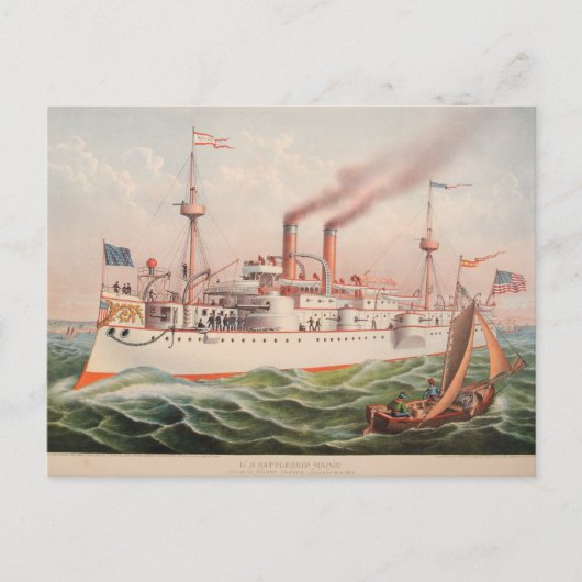 U.S. Maine Briefkaart (Voorkant)