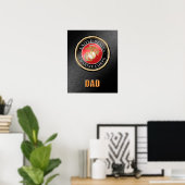 U.S. Marine Corps Dad Poster (Thuiskantoor)