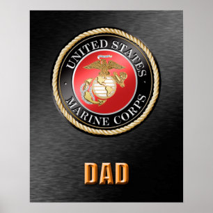 U.S. Marine Corps Dad Poster